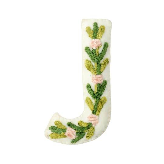 Michaels, 4" Floral Embroidered Puffy Letter by Celebrate It™ – Category: Banners